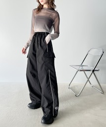 「Java」 カーゴパンツ MEDIUM ライトグレー レディースの画像2