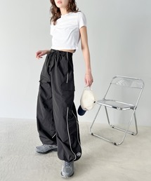 「Java」 カーゴパンツ MEDIUM ライトグレー レディースの画像3