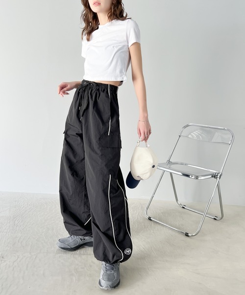 「Java」 カーゴパンツ MEDIUM ライトグレー レディースの画像3