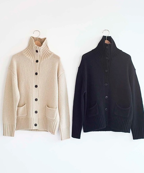 「HAU」 ニットカーディガン MEDIUM ベージュ レディース_画像5