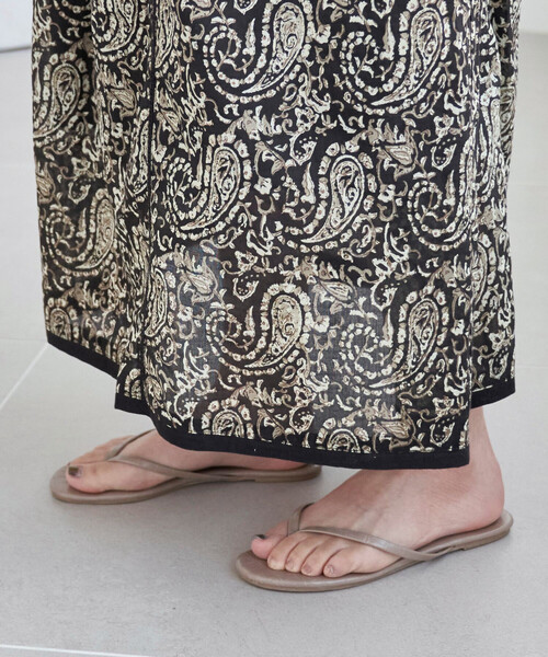 ワンピース 限定展開　インド ペイズリー スキッパー ワンピースの画像