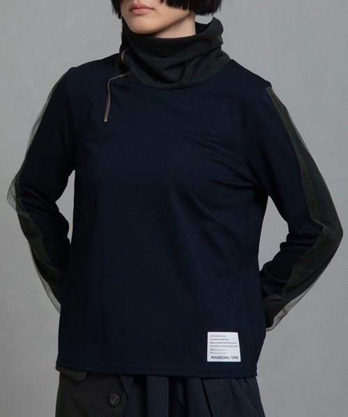 「MARECHAL TERRE」 長袖カットソー MEDIUM グレー レディース_画像2