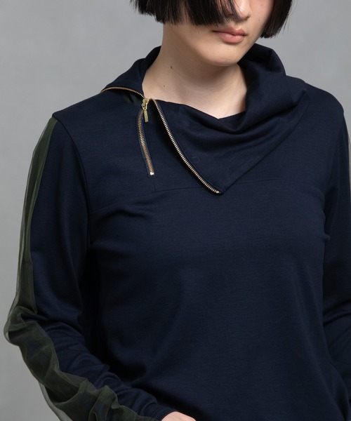 「MARECHAL TERRE」 長袖カットソー MEDIUM グレー レディース_画像8