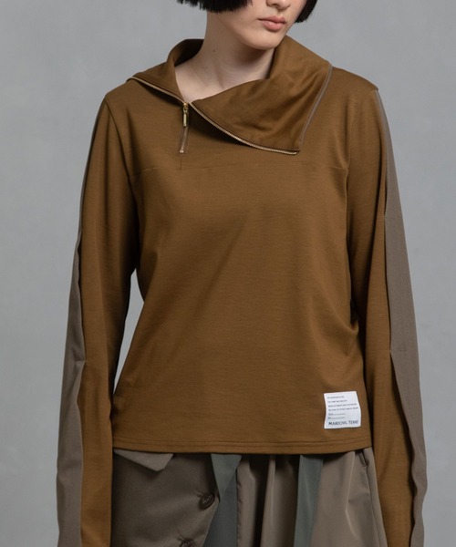 「MARECHAL TERRE」 長袖カットソー MEDIUM グレー レディース_画像9