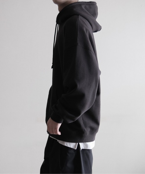 「RUUBON」 プルオーバーパーカー M ブラック メンズ_画像4