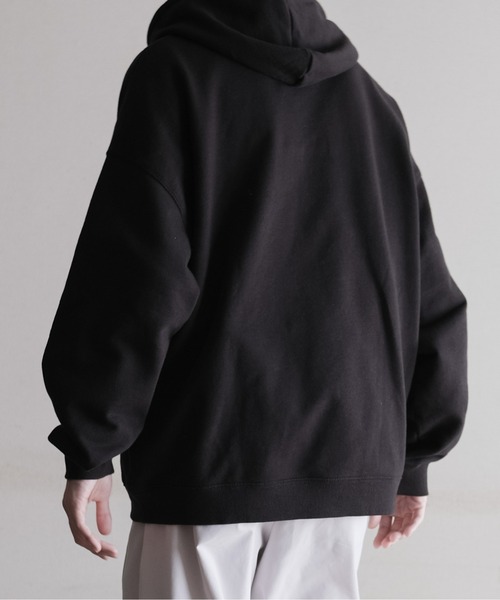 「RUUBON」 プルオーバーパーカー M ブラック メンズ_画像6