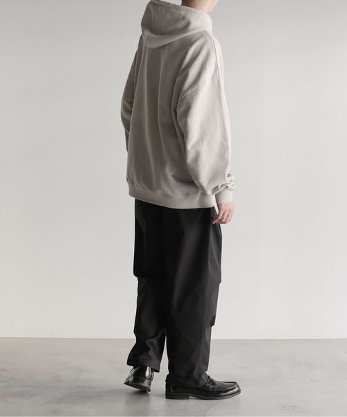 「RUUBON」 プルオーバーパーカー M ブラック メンズ_画像8