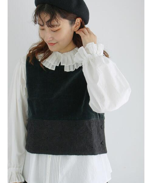 「TSUHARU by Samansa Mos2」 ベスト F ベージュ レディース_画像2