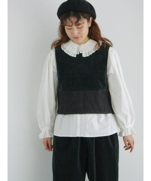 「TSUHARU by Samansa Mos2」 ベスト F ベージュ レディース_画像3