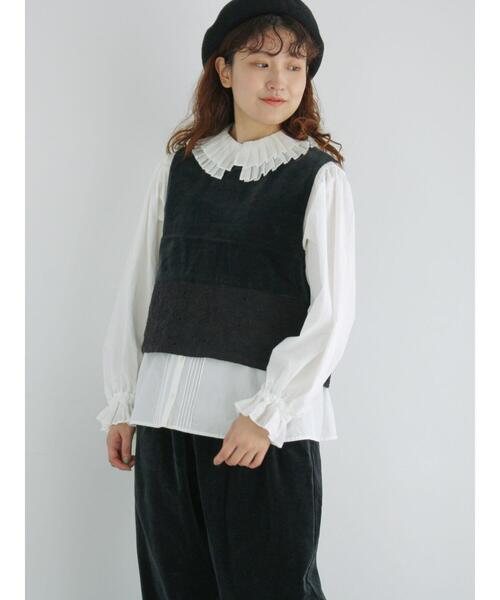 「TSUHARU by Samansa Mos2」 ベスト F ベージュ レディース_画像4