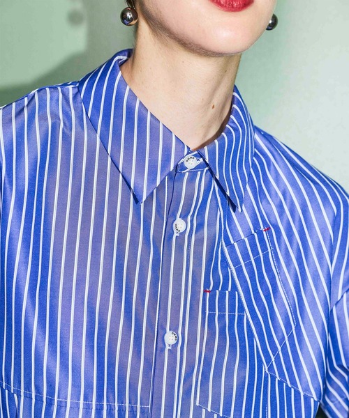 OMMO（オーエムエムオー） ブラウス シャツ ASYMME DESIGN H/S SHIRT 