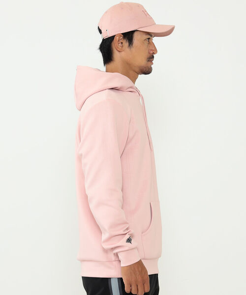 「BEAMS GOLF」 プルオーバーパーカー L ピンク メンズの画像