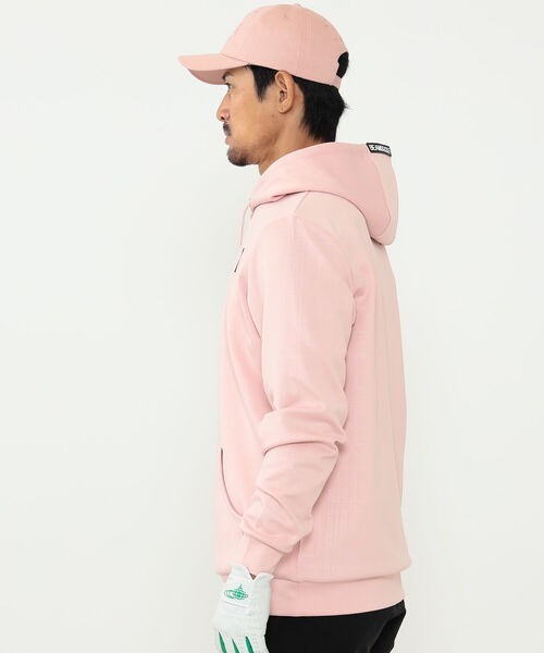 「BEAMS GOLF」 プルオーバーパーカー L ピンク メンズの画像