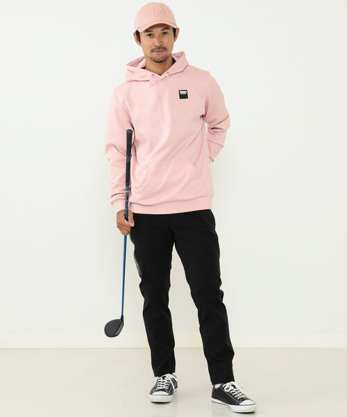 「BEAMS GOLF」 プルオーバーパーカー L ピンク メンズの画像