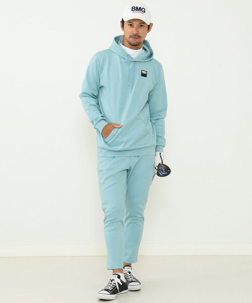 「BEAMS GOLF」 プルオーバーパーカー L ピンク メンズの画像