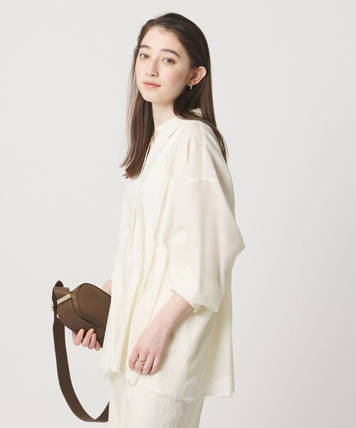 UNITED ARROWS（ユナイテッドアローズ） ブラウス シャツ レースコンビ