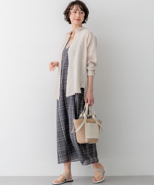 23区（ニジュウサンク） リネンシャツ ブラウス シャツ LIBECOリネン