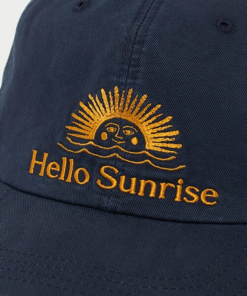 HELLO SUNRISE 刺繍ネイビーキャップ HELLO SUNRISE（ハローサンライズ） キャップ 帽子 「HELLO SUNRISE