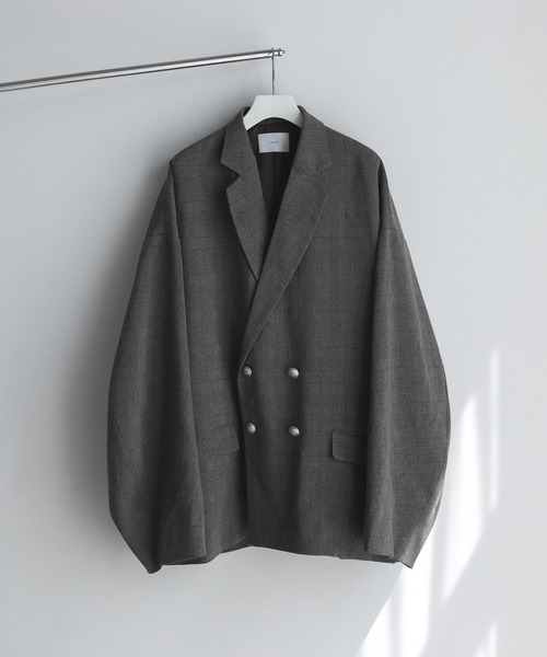 「remer」 テーラードジャケット MEDIUM ダークブラウン メンズの画像
