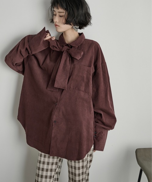 THE Yon 長袖シャツ FREE ボルドー レディース : ZOZOTOWN Yahoo!店