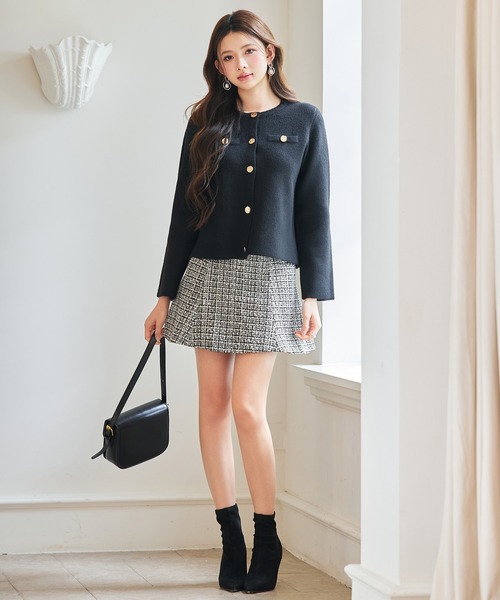 「SAISON DE PAPILLON」 ニットカーディガン L チャコール レディース_画像8