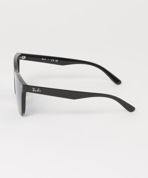 「Ray-Ban」 サングラス 65 ブラック×ブルー メンズ_1