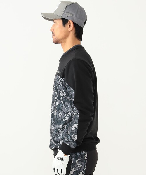 「BEAMS GOLF」 長袖Tシャツ M ブラック メンズの画像