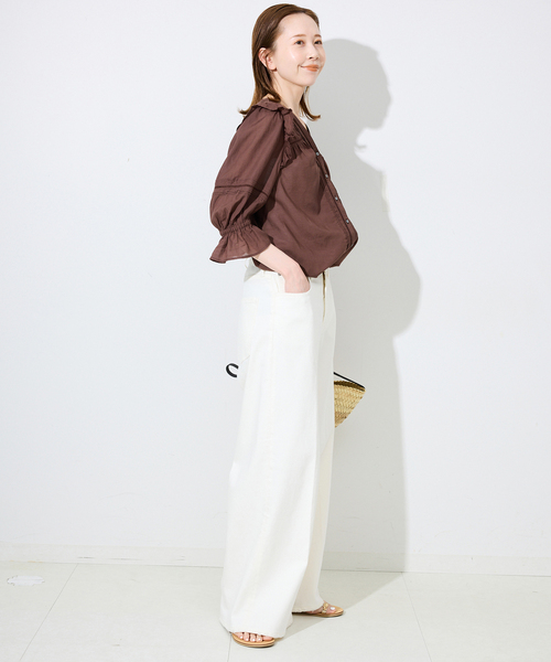 コットンレーヨンレースブラウス SLOBE IENA（スローブイエナ） ブラウス シャツ 「追加」コットン