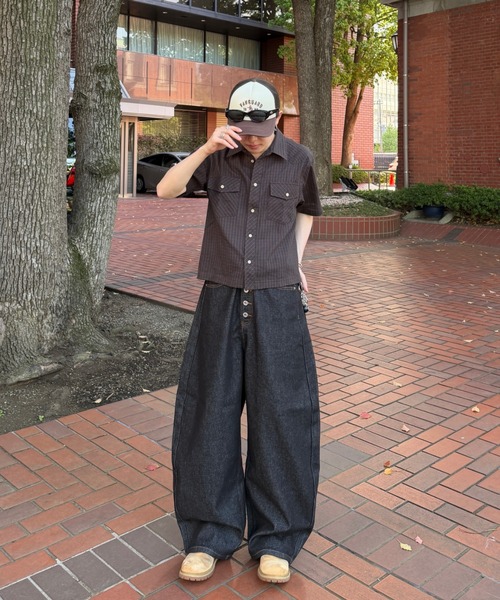 ADAMASTE ジーンズ Button-fly Wide Curve Denim - ボタンフライワイド