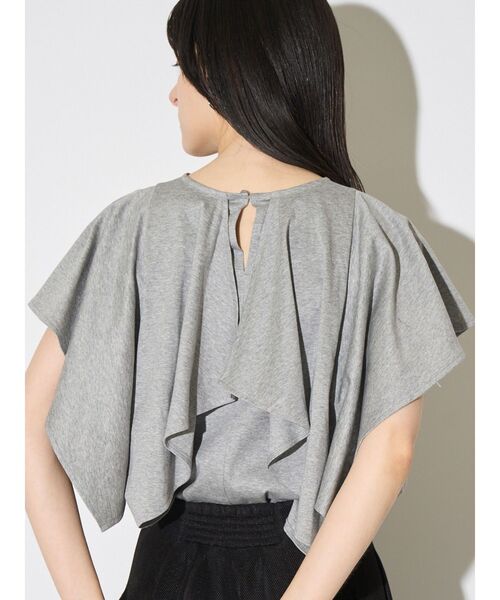 tシャツ バックドレープカットソー レディースの画像