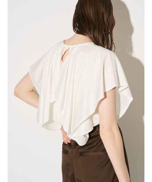 tシャツ バックドレープカットソー レディースの画像