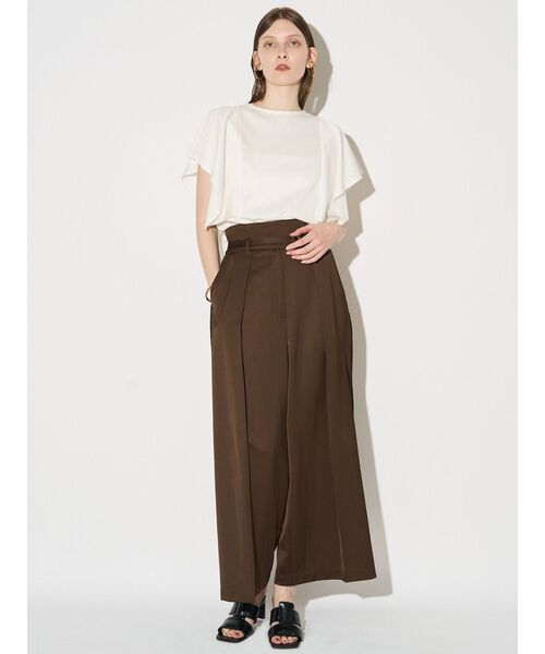 tシャツ バックドレープカットソー レディースの画像