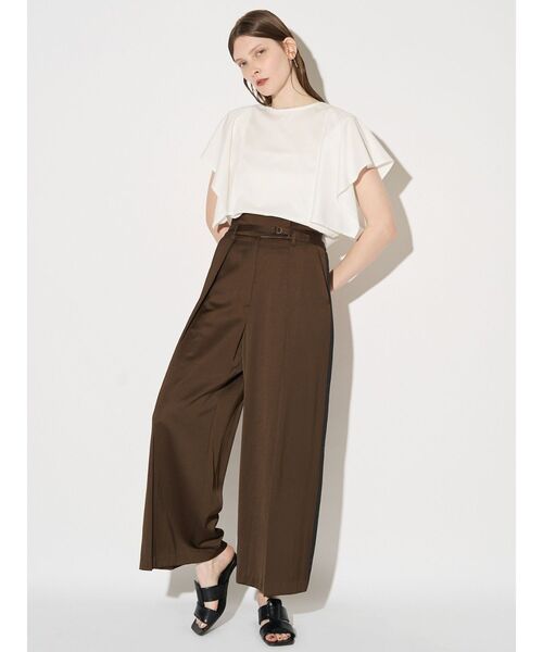tシャツ バックドレープカットソー レディースの画像