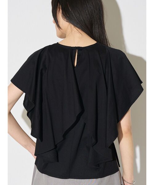 tシャツ バックドレープカットソー レディースの画像