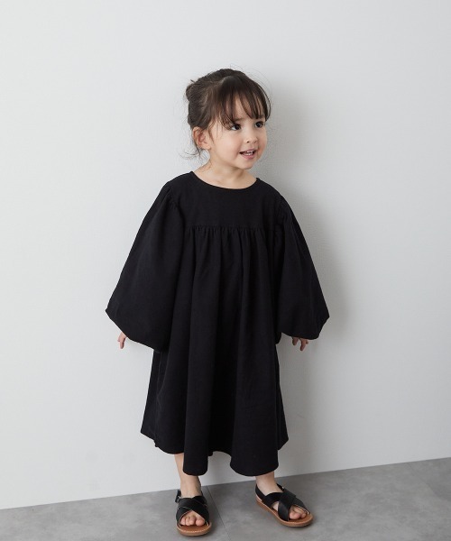「riziere」 「KIDS」長袖ワンピース 140 ブラック キッズ_画像5