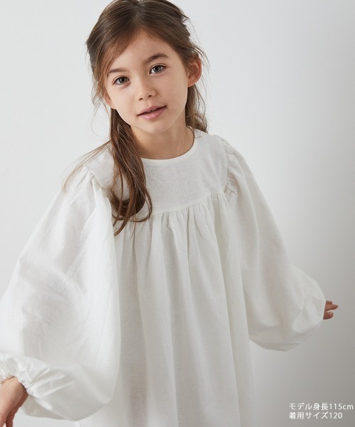 「riziere」 「KIDS」長袖ワンピース 140 ブラック キッズ_画像6
