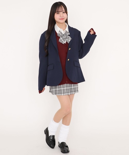 「WEGO」 テーラードジャケット SMALL ネイビー レディース_画像6