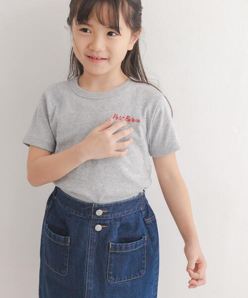 PETIT BATEAU（プチバトー） tシャツ 「別注」PETIT BATEAU×DOORS 刺繍