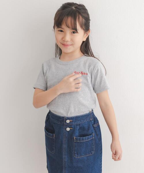 PETIT BATEAU（プチバトー） tシャツ 「別注」PETIT BATEAU×DOORS 刺繍