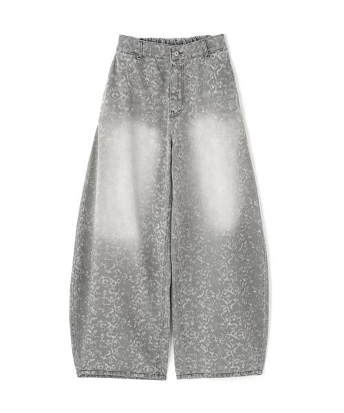 ワイドパンツ ジーンズ デニム デニムパンツ SIS/エスアイエス/Leopard Denim Pants レディース メンズ