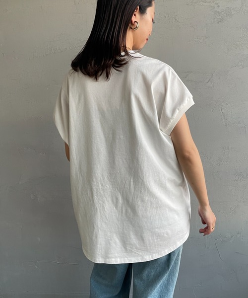 「AMERICANA」 半袖Tシャツ F チャコール レディース_画像9