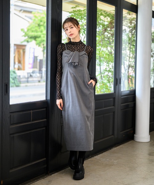 「MISCH MASCH」 キャミソールワンピース S ブルー レディース_画像6