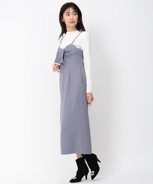 「MISCH MASCH」 キャミソールワンピース S ブルー レディース_画像8