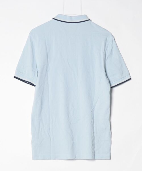 「FRED PERRY」 半袖ポロシャツ M サックスブルー レディース_画像2