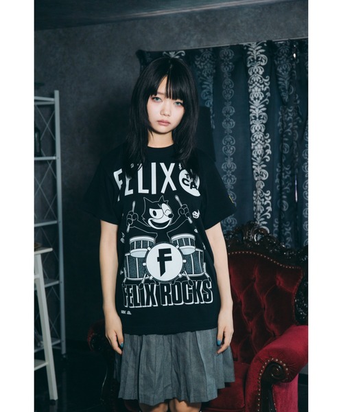 tシャツ FELIX ROCKS（ドラムブラック） メンズ : ZOZOTOWN Yahoo!店