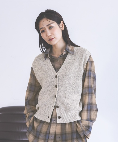 GLOBAL WORK（グローバルワーク） ベスト ジレ ブークレニットベスト