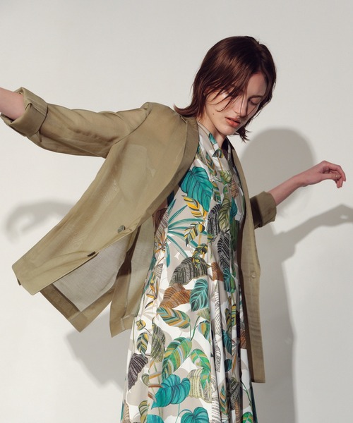 「allureville」 テーラードジャケット 2 ブラウン レディース_画像9