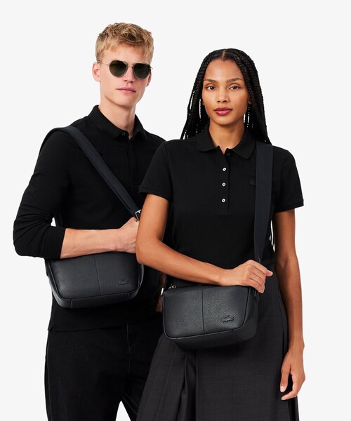 LACOSTE ボディバッグ ウエストポーチ牛革 LACOSTE（ラコステ） ウエストポーチ マグナス クロスボディバッグ