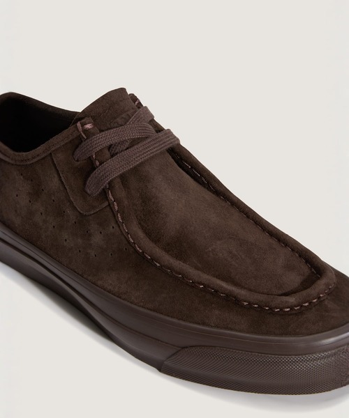 S*n様 新品VANSモカシンデッキシューズ本革レザー茶ブラウン25.5cm VANS（ヴァンズ） デッキシューズ VANS PREMIUM SF モック ロー / LX