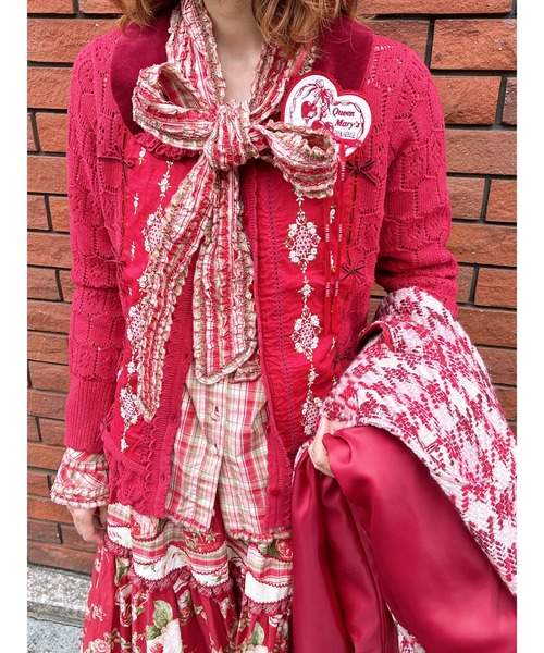PINK HOUSE（ピンクハウス） ブローチ クイーンメアリーズ刺繍ワッペン